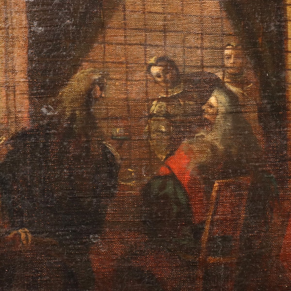 Tableau Ancien Le Salon des Religieuses de San Zaccaria '800 Copie-photo-4