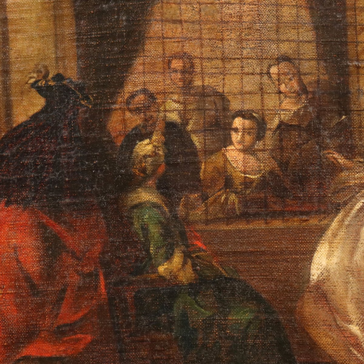 Tableau Ancien Le Salon des Religieuses de San Zaccaria '800 Copie-photo-1