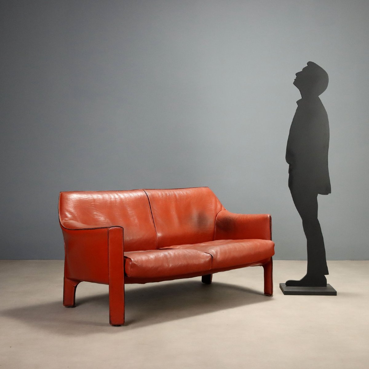 Canapé Cassina CAB 415 Vintage Design Mario Bellini Années 1980 Original-photo-3