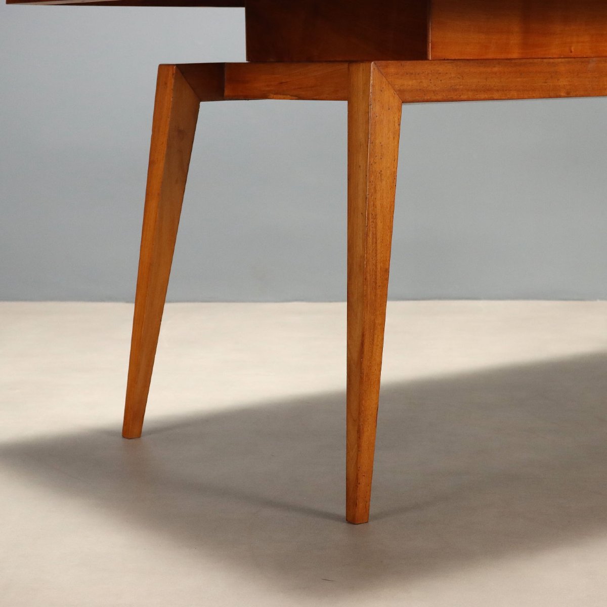 Vintage Table Oak Laminate Design Italy 1960s Original-photo-1