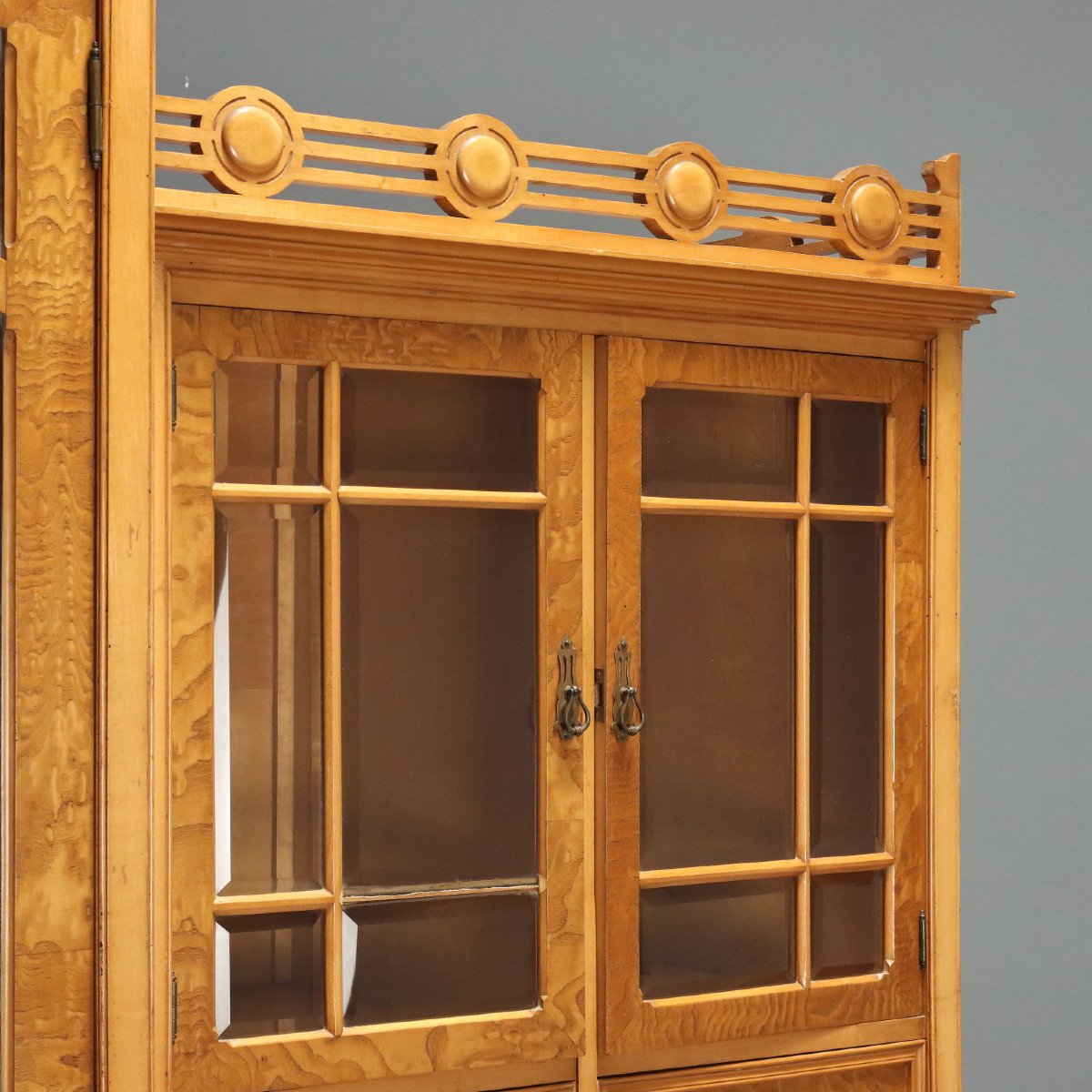 Armoire Liberty en Frêne et Érable par Ernesto Basile  Italie, début du XXe siècle-photo-7