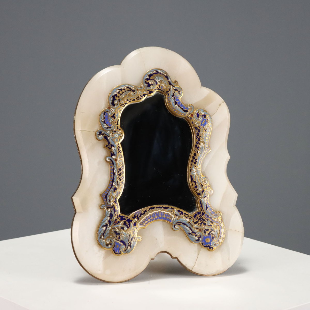 Miroir de Table Ancienne Champleré et Ormolu France XIXe Siècle
