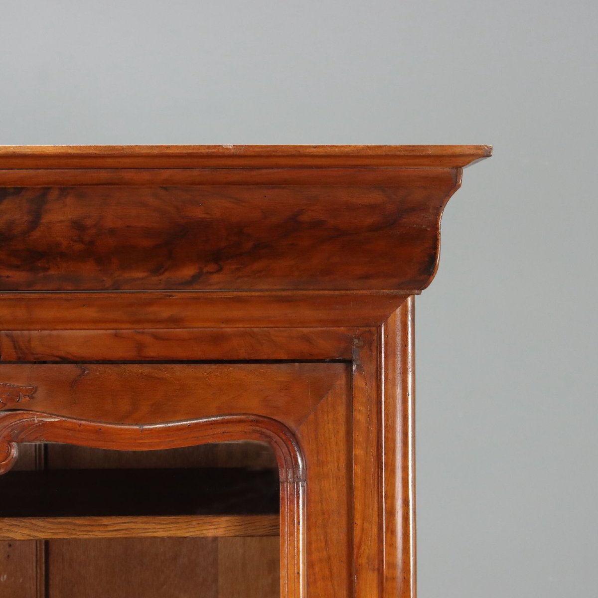 Armoire Louis Philippe Ancienne Noyer Verre France XIXe Siècle-photo-4