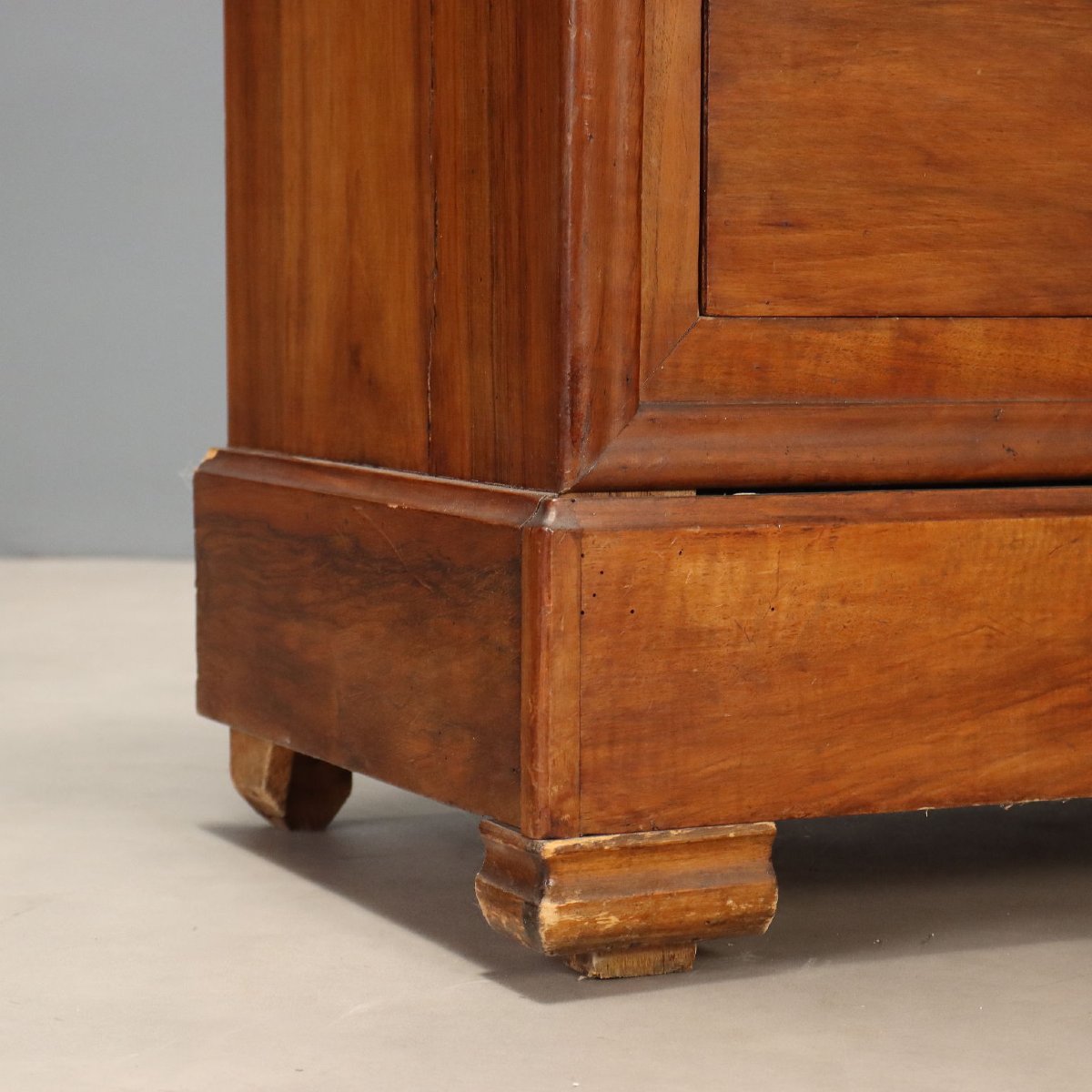 Armoire Louis Philippe Ancienne Noyer Verre France XIXe Siècle-photo-4