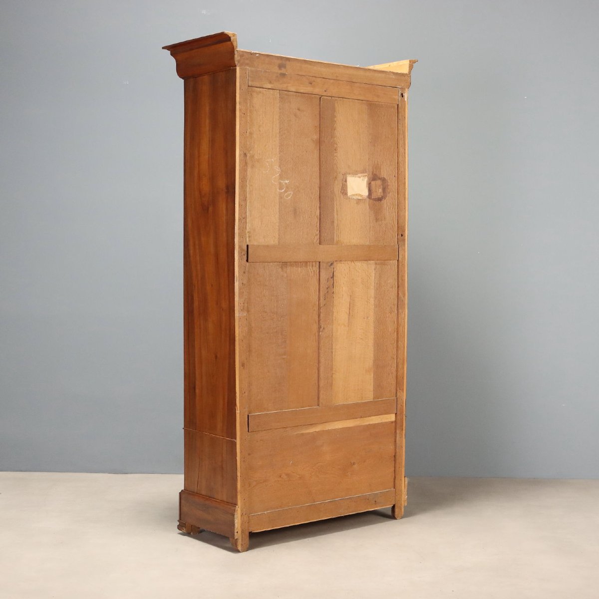Armoire Louis Philippe Ancienne Noyer Verre France XIXe Siècle-photo-6