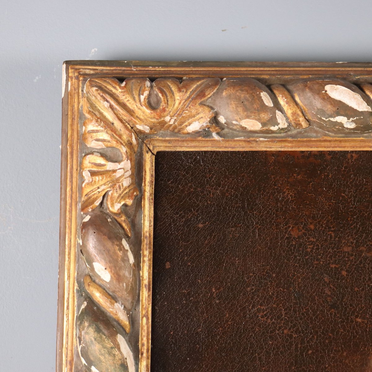 Antique Painting Portrait Of A Man In Armor Oil On Canvas XVII Century-photo-1