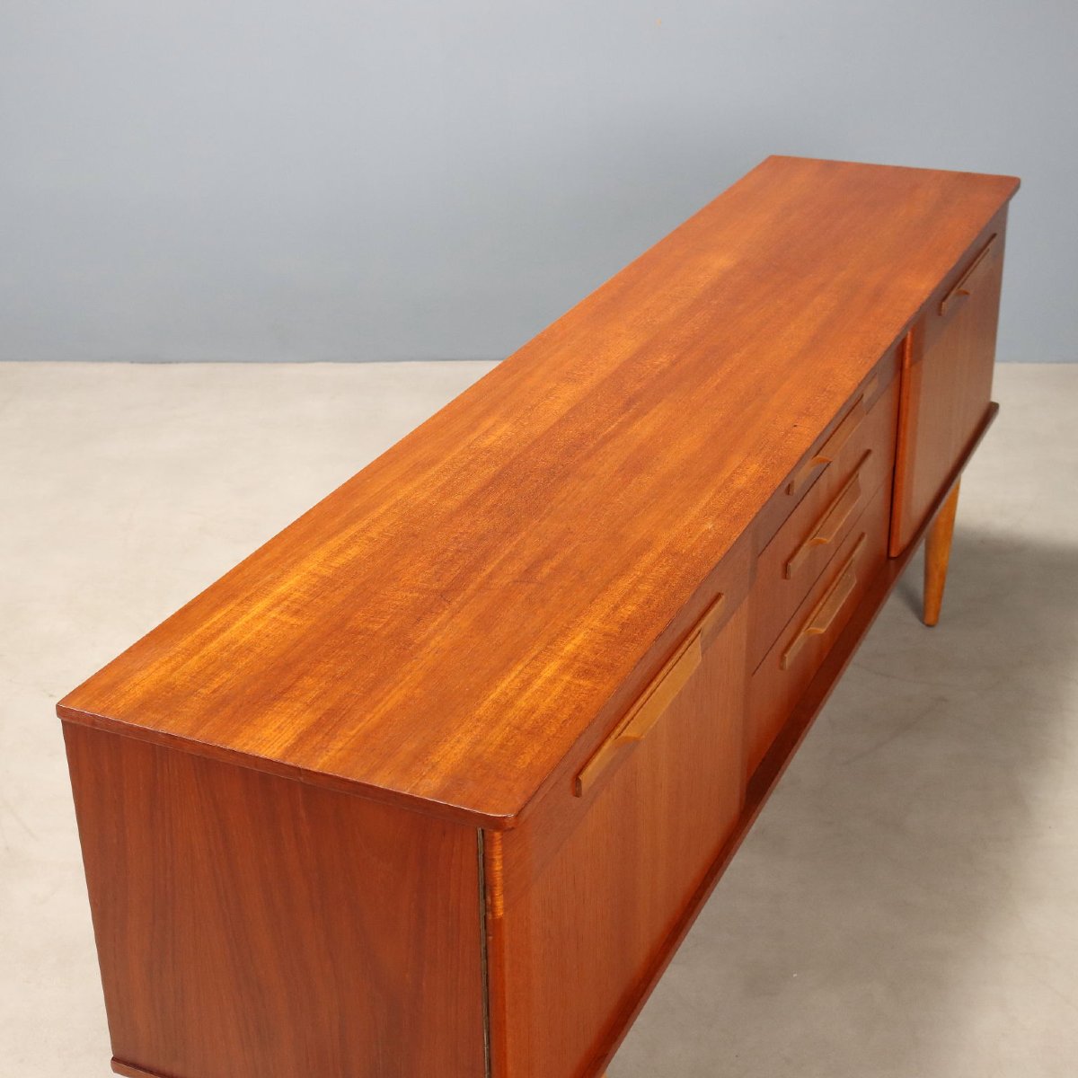 Vintage Sideboard Teak Design England 1960s Restored Original-photo-2