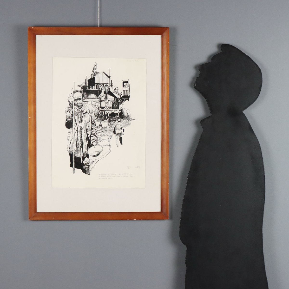 Dessin Contemporain Signé Sergio Toppi Technique Mixte XXe Siècle Original-photo-2