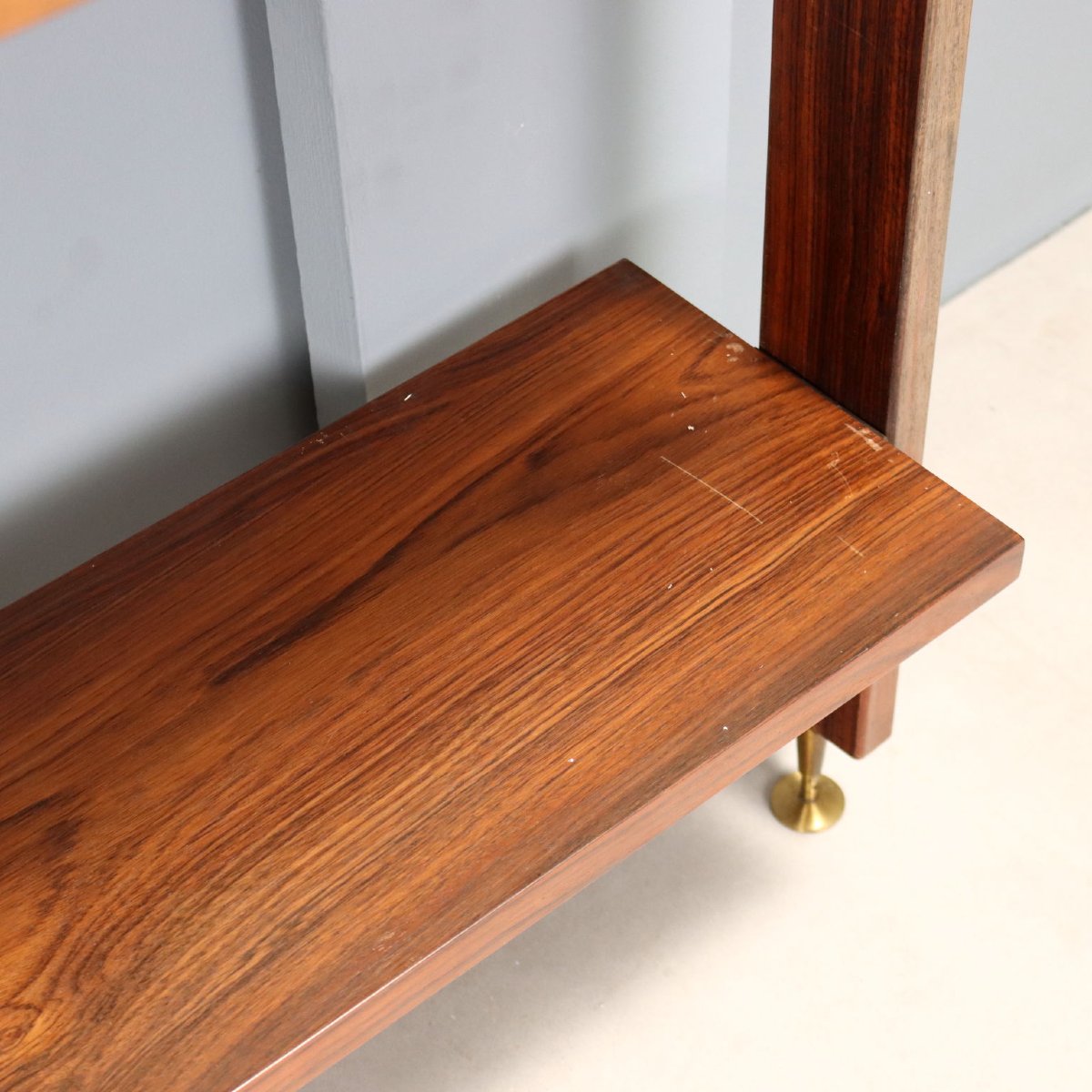 Bibliothèque Vintage Bois Plaqué Design Italie Années 1950-1960 Originale-photo-1