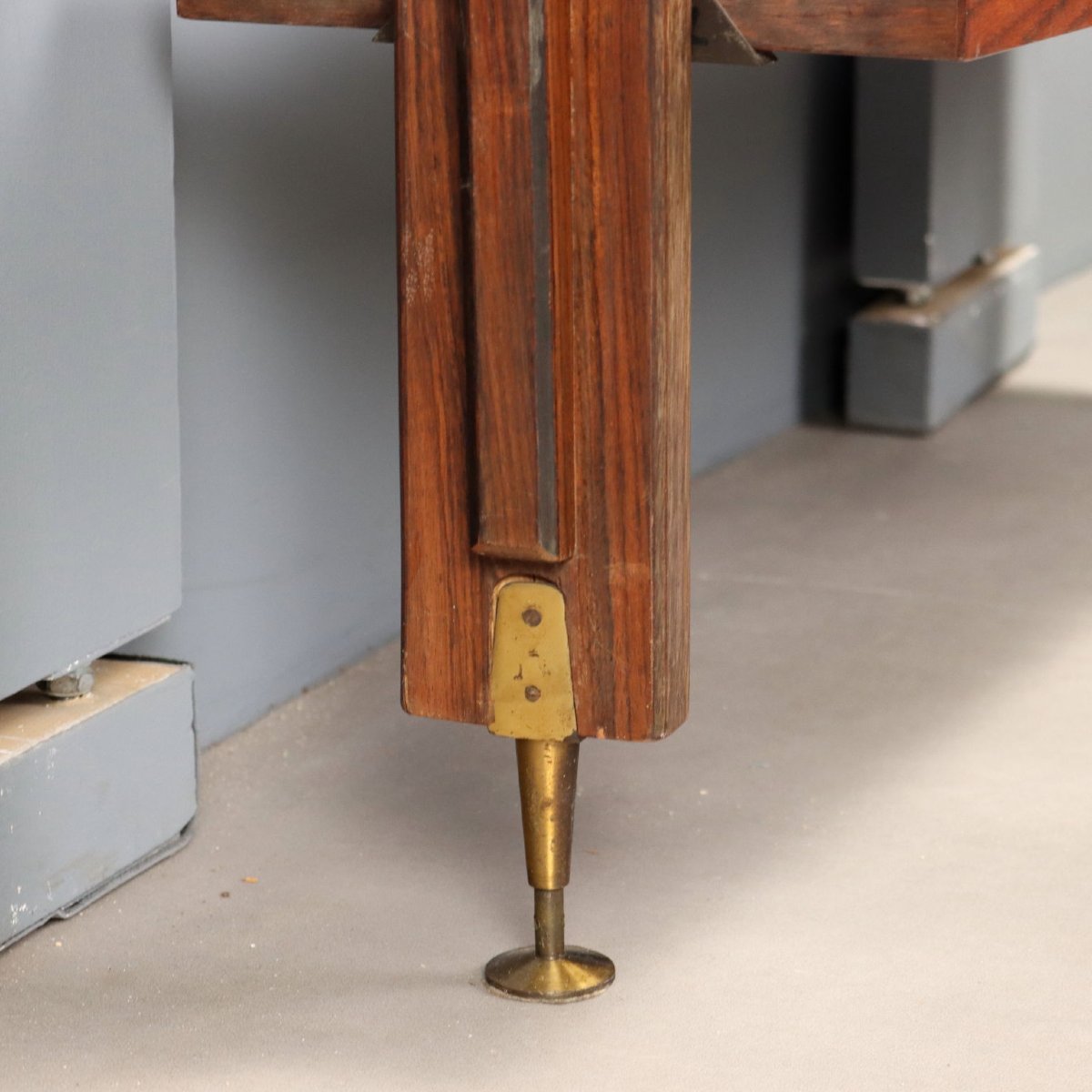 Bibliothèque Vintage Bois Plaqué Design Italie Années 1950-1960 Originale-photo-6