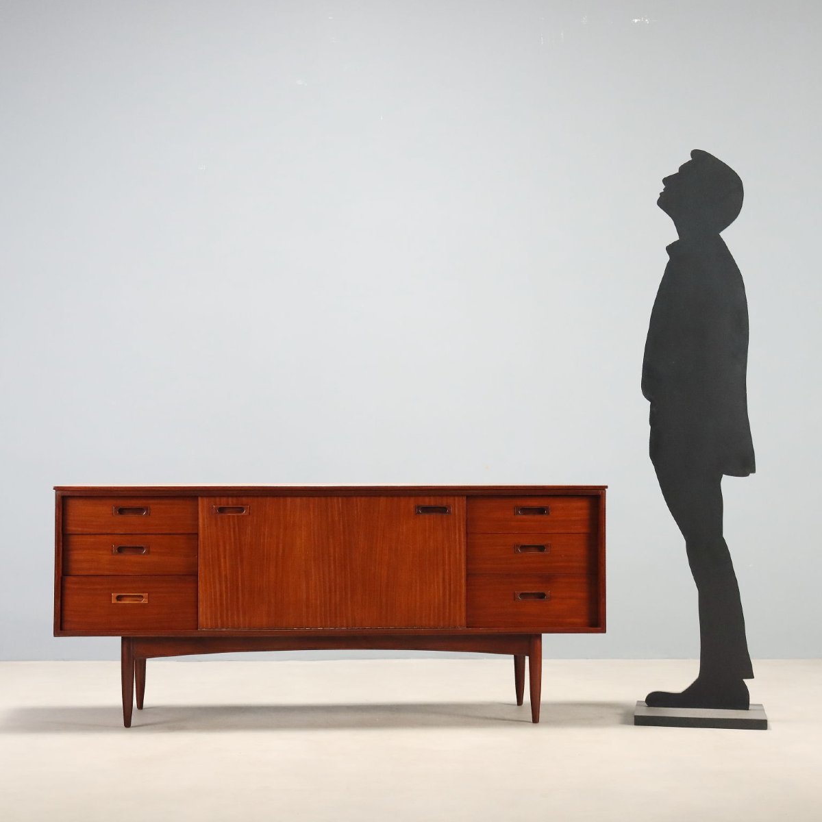 Vintage Sideboard Teak Drawers Design United Kingdom 1960s Original-photo-2
