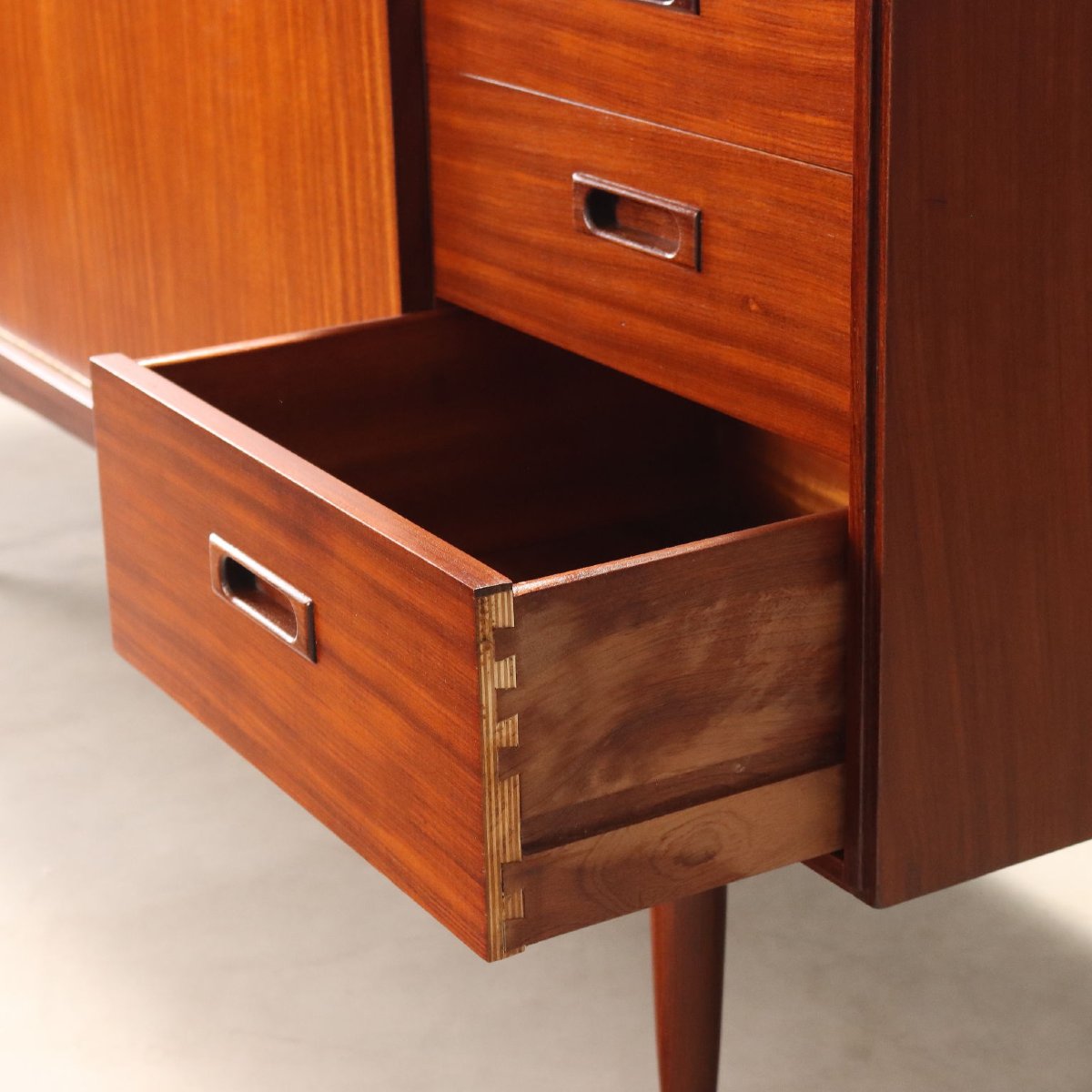 Vintage Sideboard Teak Drawers Design United Kingdom 1960s Original-photo-1