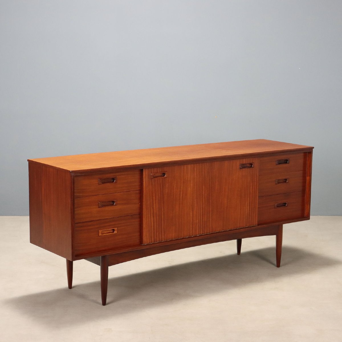 Vintage Sideboard Teak Drawers Design United Kingdom 1960s Original