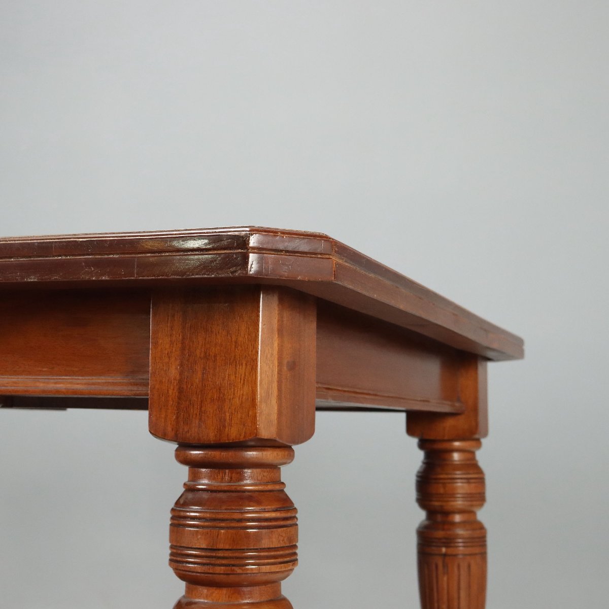 Extendable Mahogany Table With Crank Handle, England, Mid-20th Century-photo-6