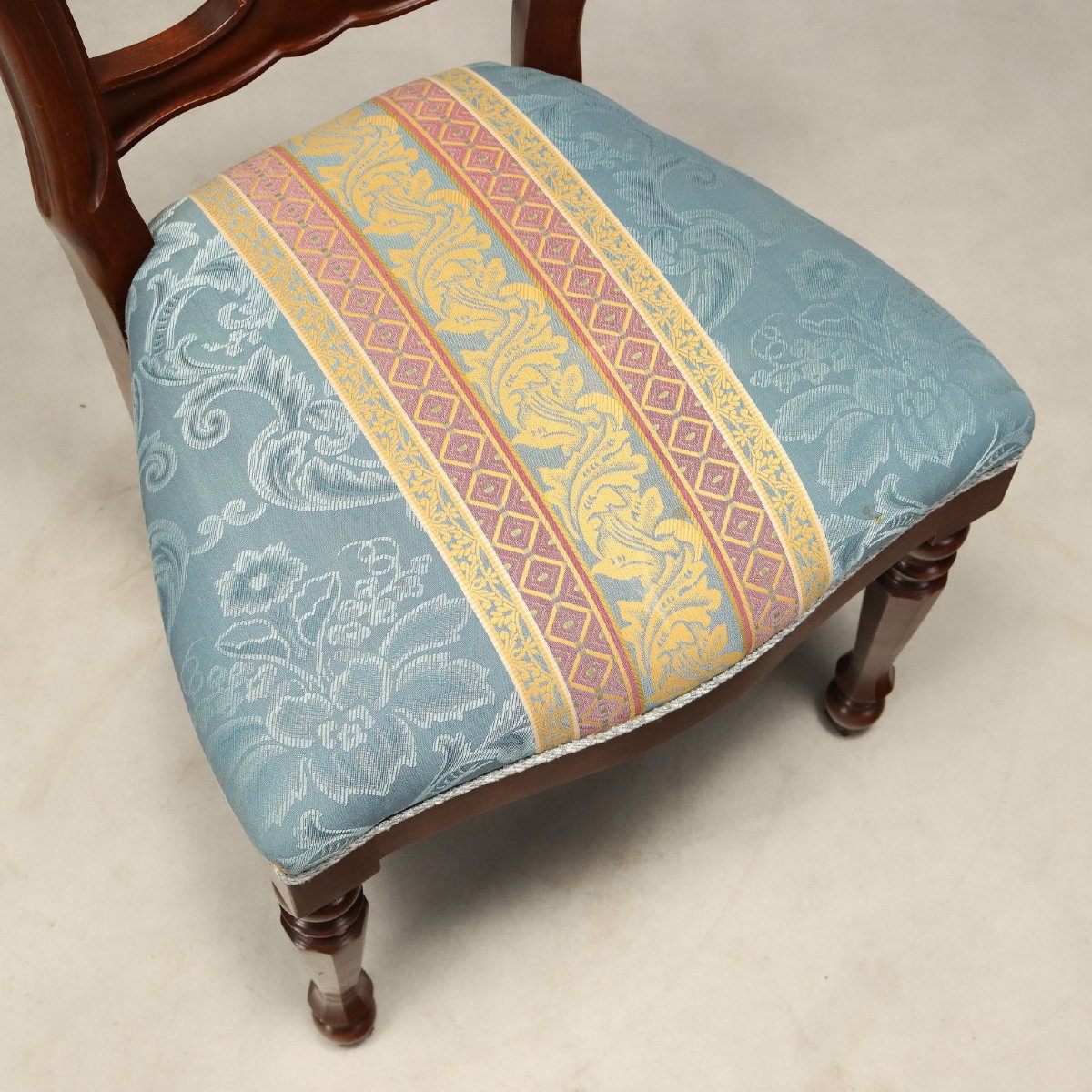 Walnut Chairs With Open-back Design, Italy, Mid-19th Century-photo-4