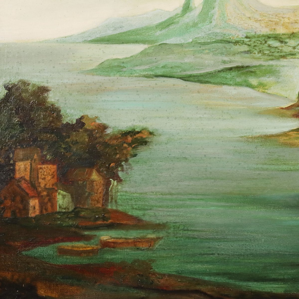 Contemporary Painting Signed A. Cappuccio Homage To Davide Campari 1987-photo-1