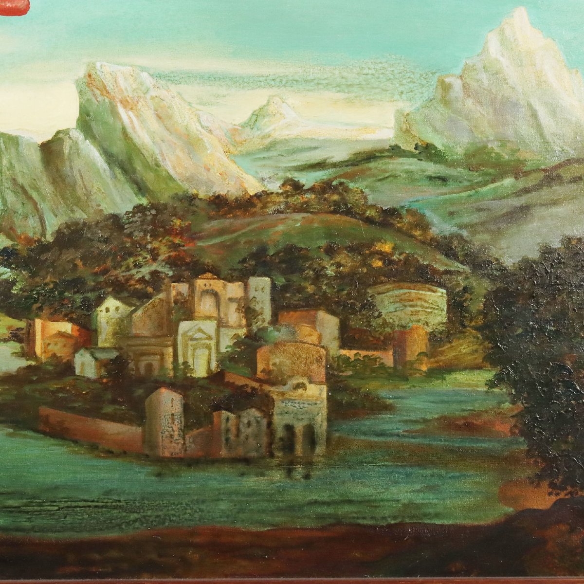 Contemporary Painting Signed A. Cappuccio Homage To Davide Campari 1987-photo-2