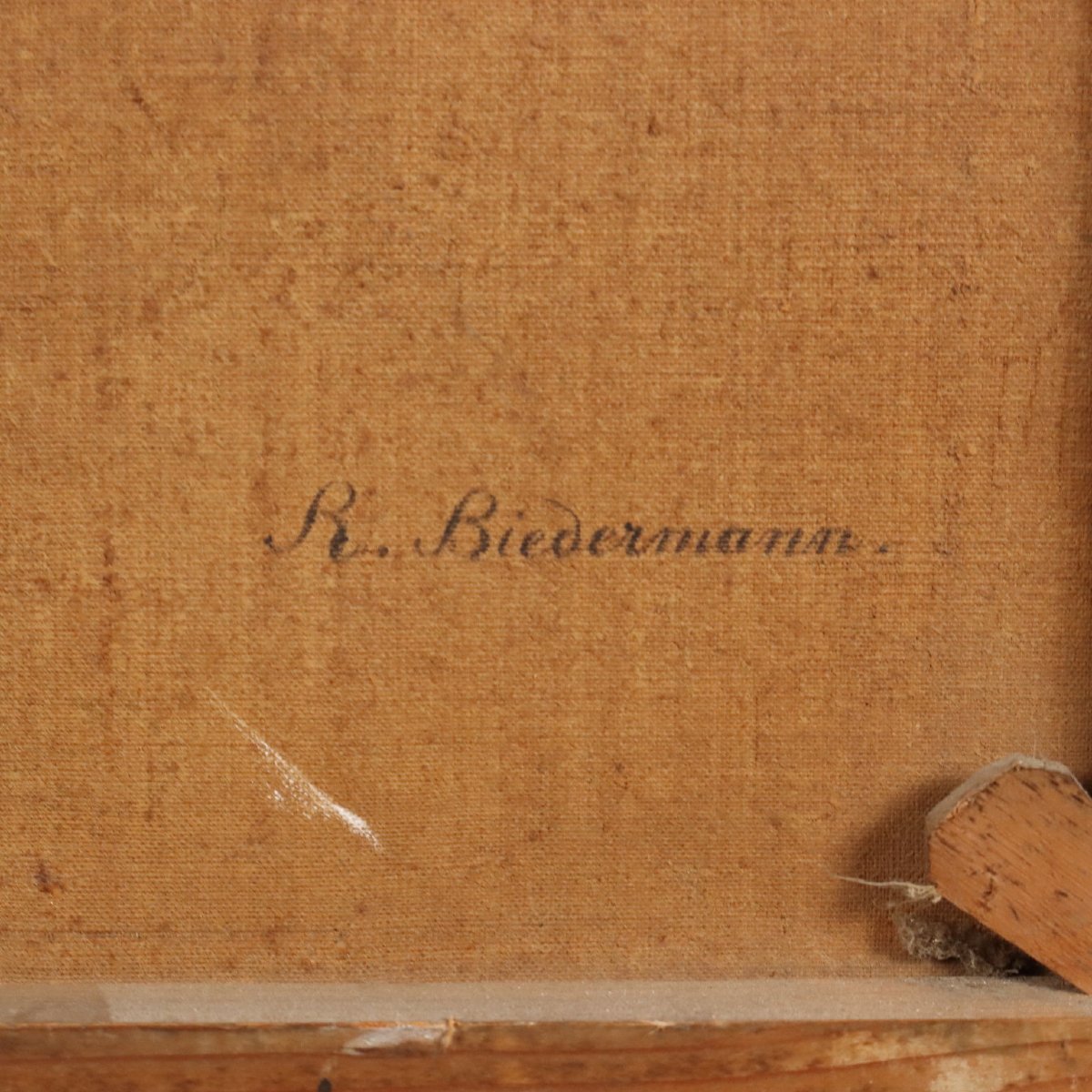 Antique Painting Signed E. Rudolf Biedermann XIX Century-photo-6