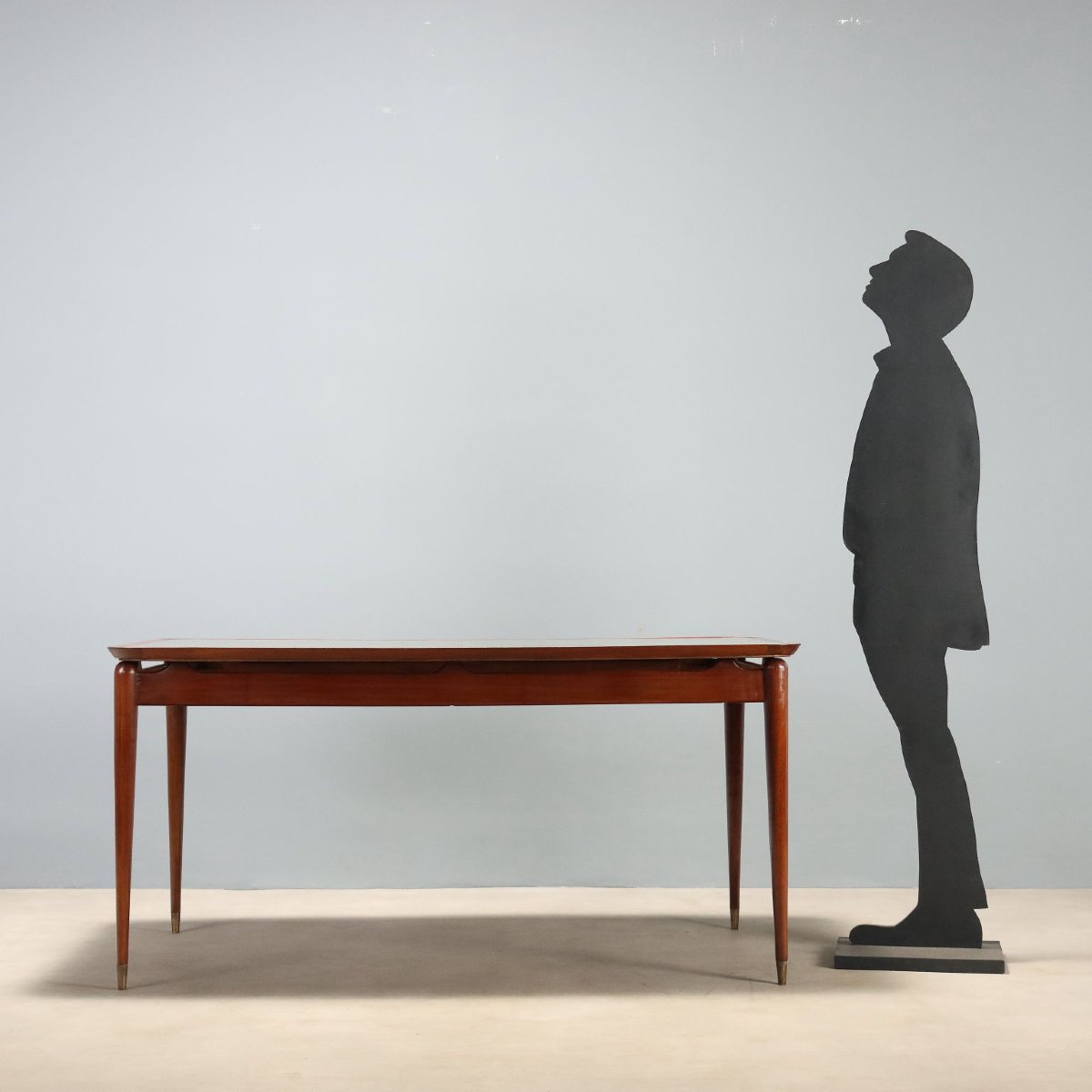 Table de Salle à Manger Vintage Teck Design Italie Années 1950-60 Originale-photo-2