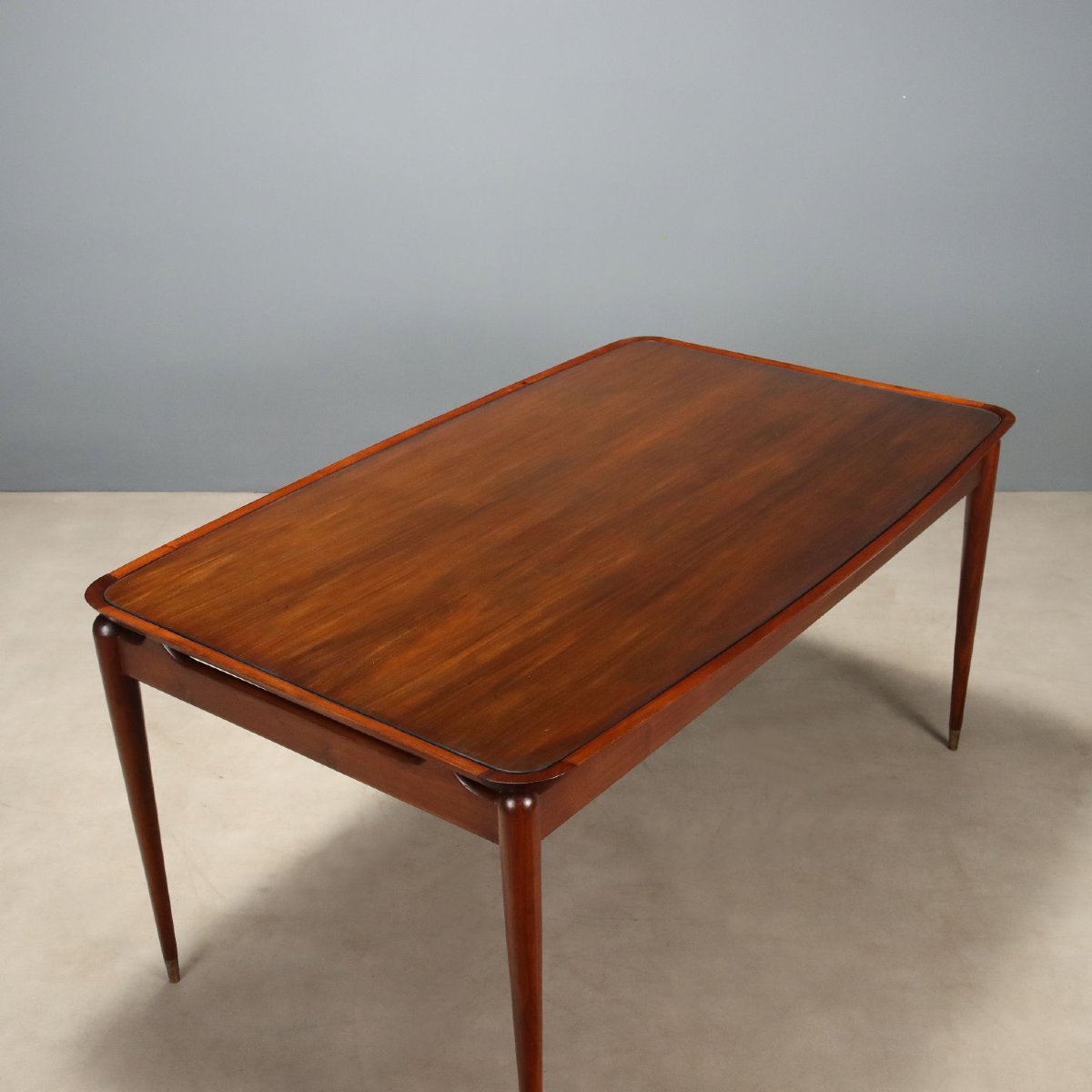 Table de Salle à Manger Vintage Teck Design Italie Années 1950-60 Originale-photo-3