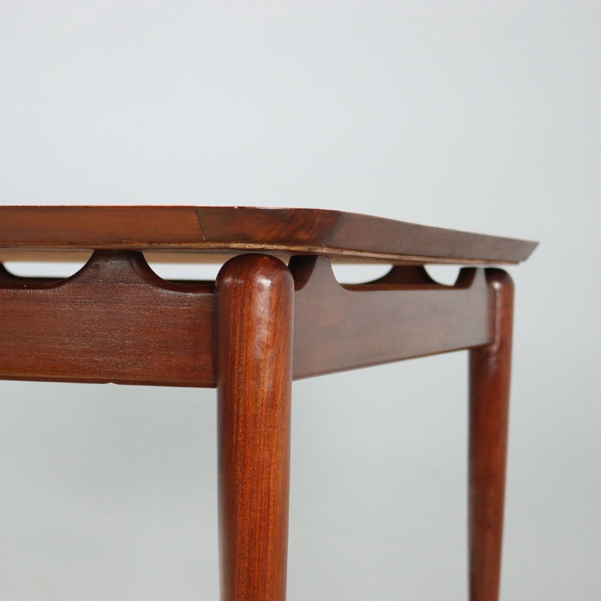 Table de Salle à Manger Vintage Teck Design Italie Années 1950-60 Originale-photo-1