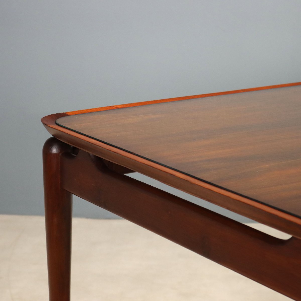 Table de Salle à Manger Vintage Teck Design Italie Années 1950-60 Originale-photo-3