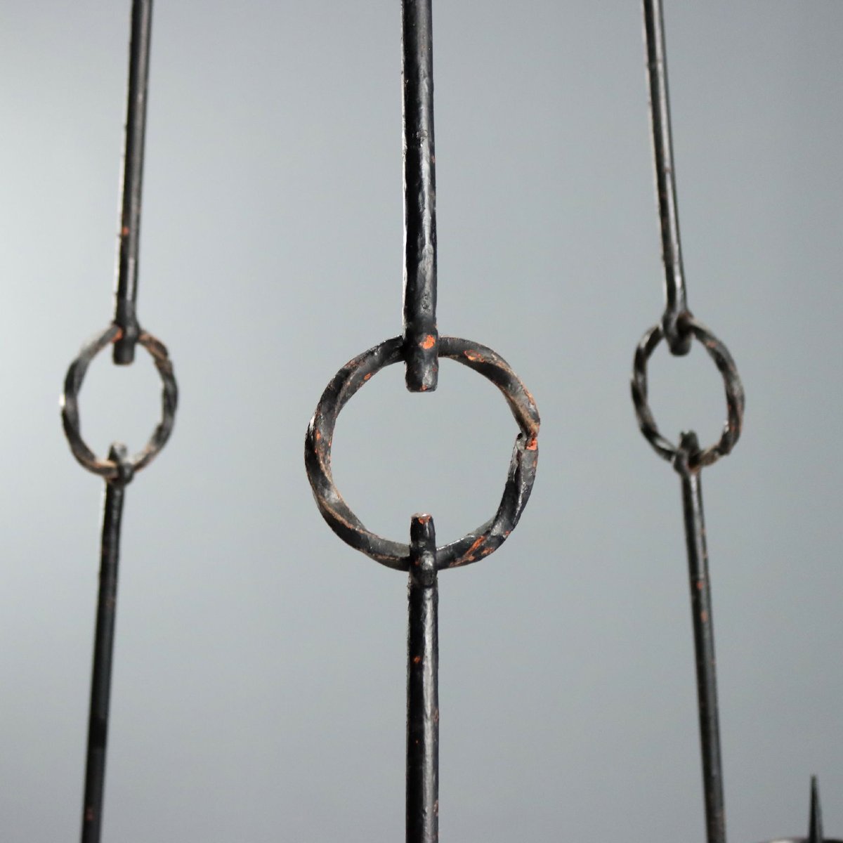 Lustre en Fer Forgé d'Alberto Gerardi  Italie, début du XIXe siècle-photo-4