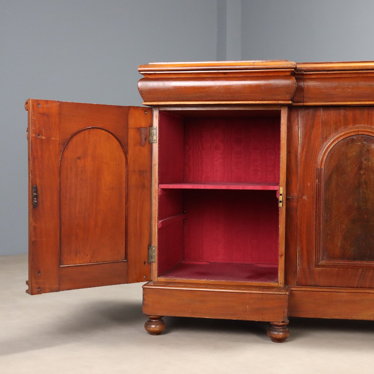 Victorian Mahogany Carved Sideboard, England, Late 19th Century-photo-5
