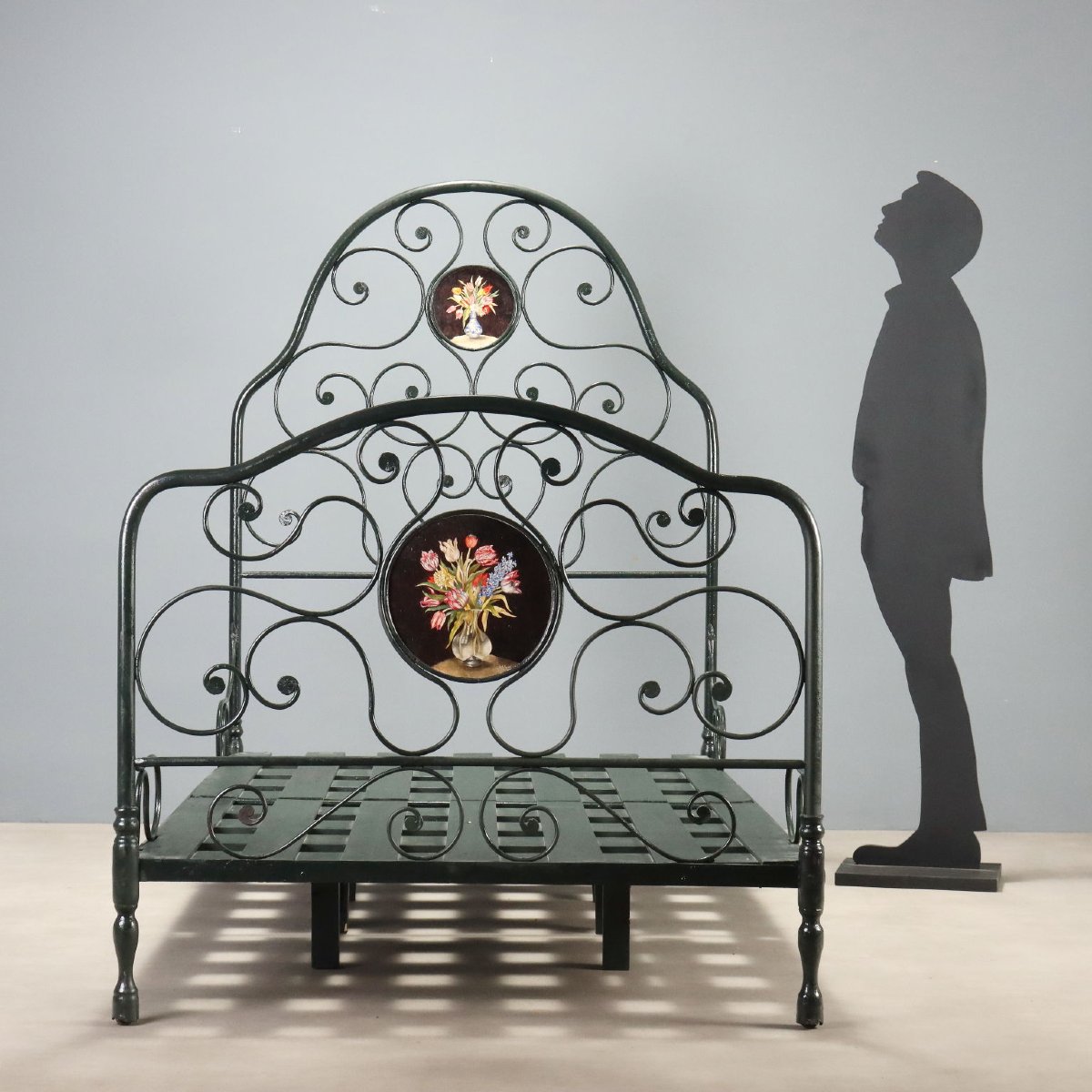 Mid-19th-century Italian Wrought-iron Single Bed-photo-2
