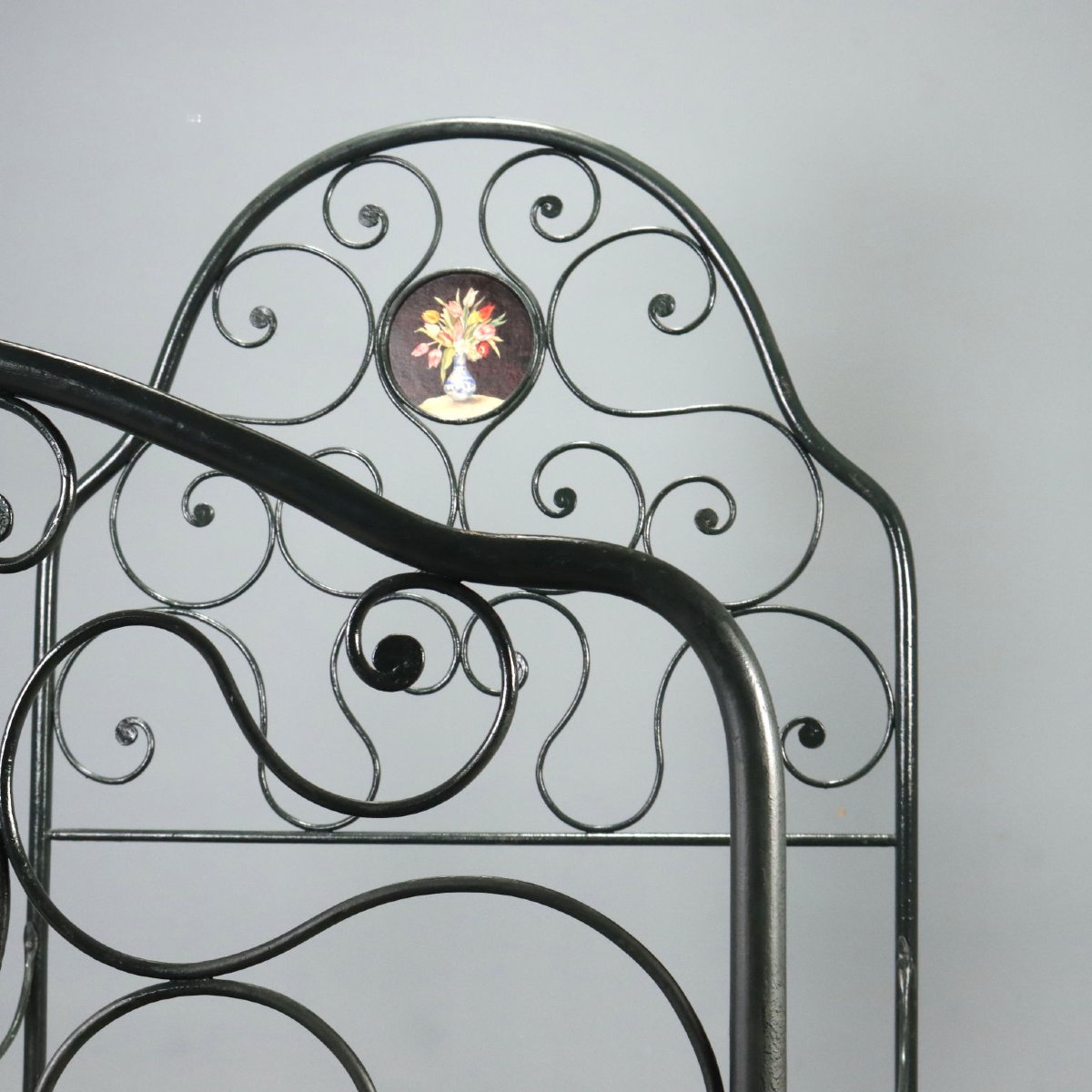 Mid-19th-century Italian Wrought-iron Single Bed-photo-4