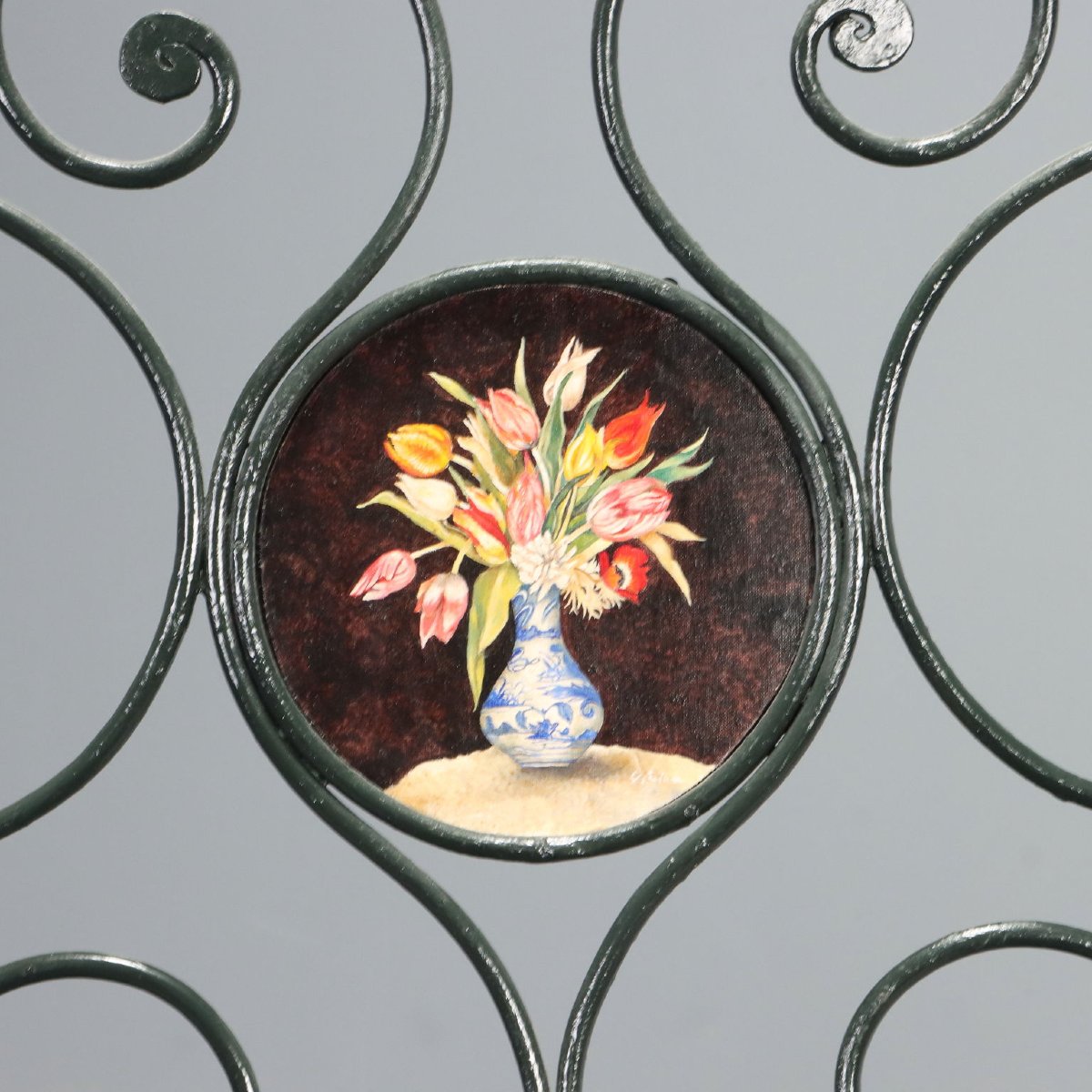 Mid-19th-century Italian Wrought-iron Single Bed-photo-5