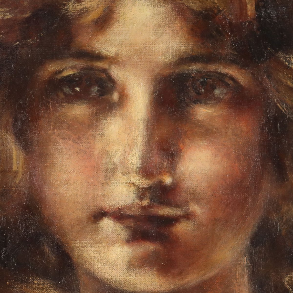 Antique Painting Signed Luigi Conconi Oil On Canvas Italy XIX Century-photo-1