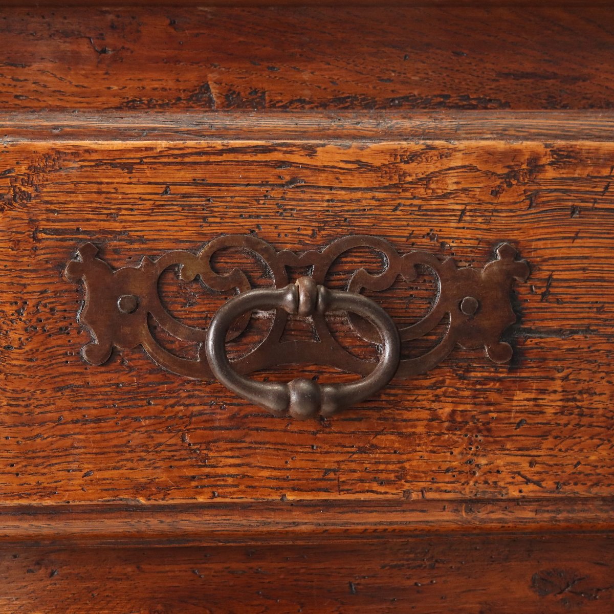 Buffet en Chêne de Style Baroque avec Coffre-fort Italie, fin du XIXe siècle-photo-3