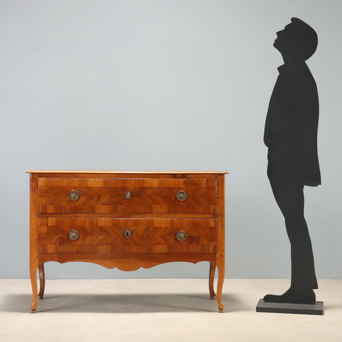 Commode Barocchetto en Noyer - Italie XVIIIe Siècle-photo-2