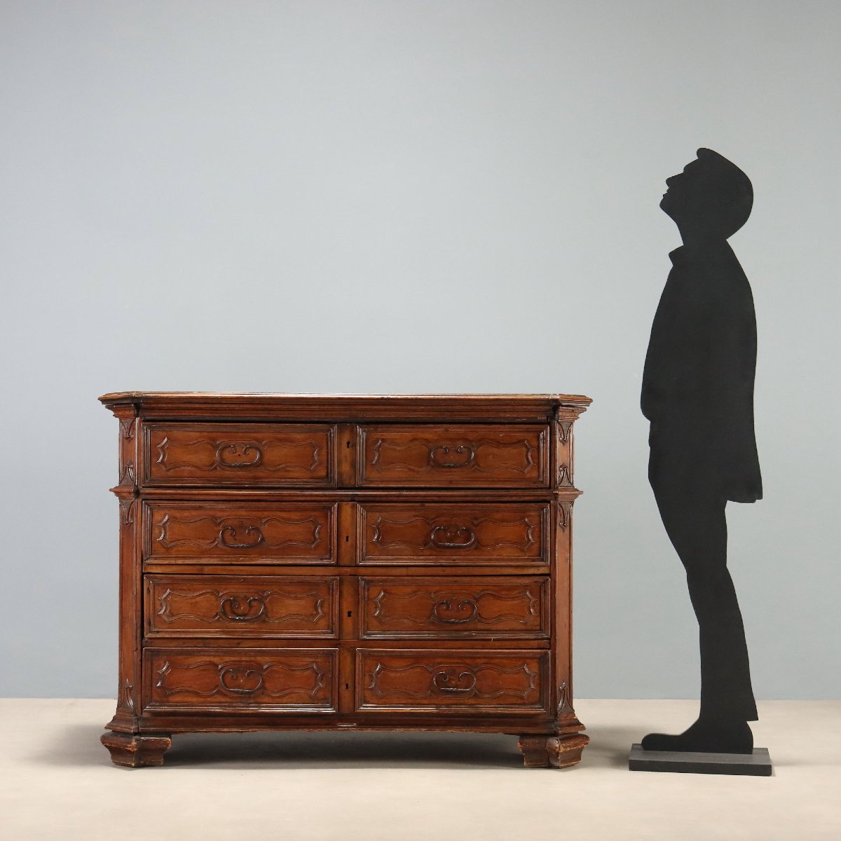 Baroque Canterano In Italian Walnut, Early 18th Century-photo-2