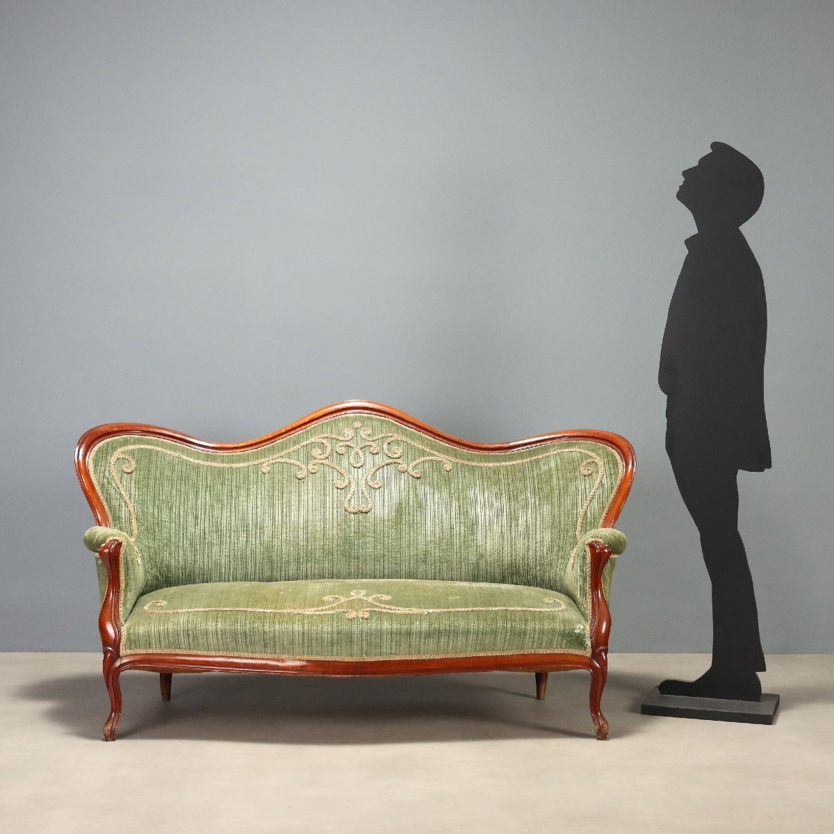 Luigi Filippo Sofa In Mahogany - Italy, 19th Century; Second Quarter Of The 19th Century-photo-2