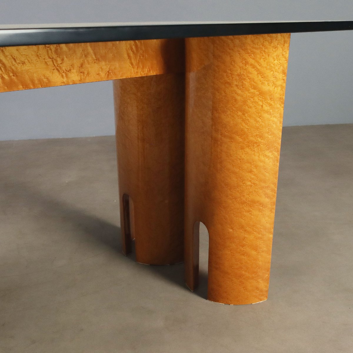 Vintage Table Burl Crystal Design Italy 1970s Original-photo-3