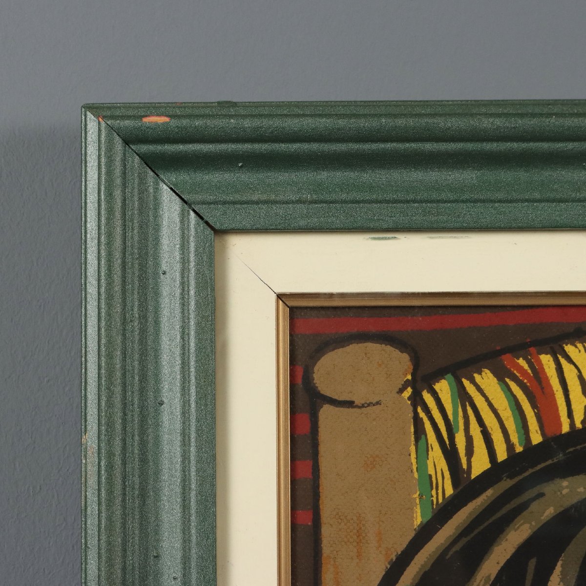Mother With Child Giuseppe Migneco Contemporary Painting XX Century Framed-photo-4
