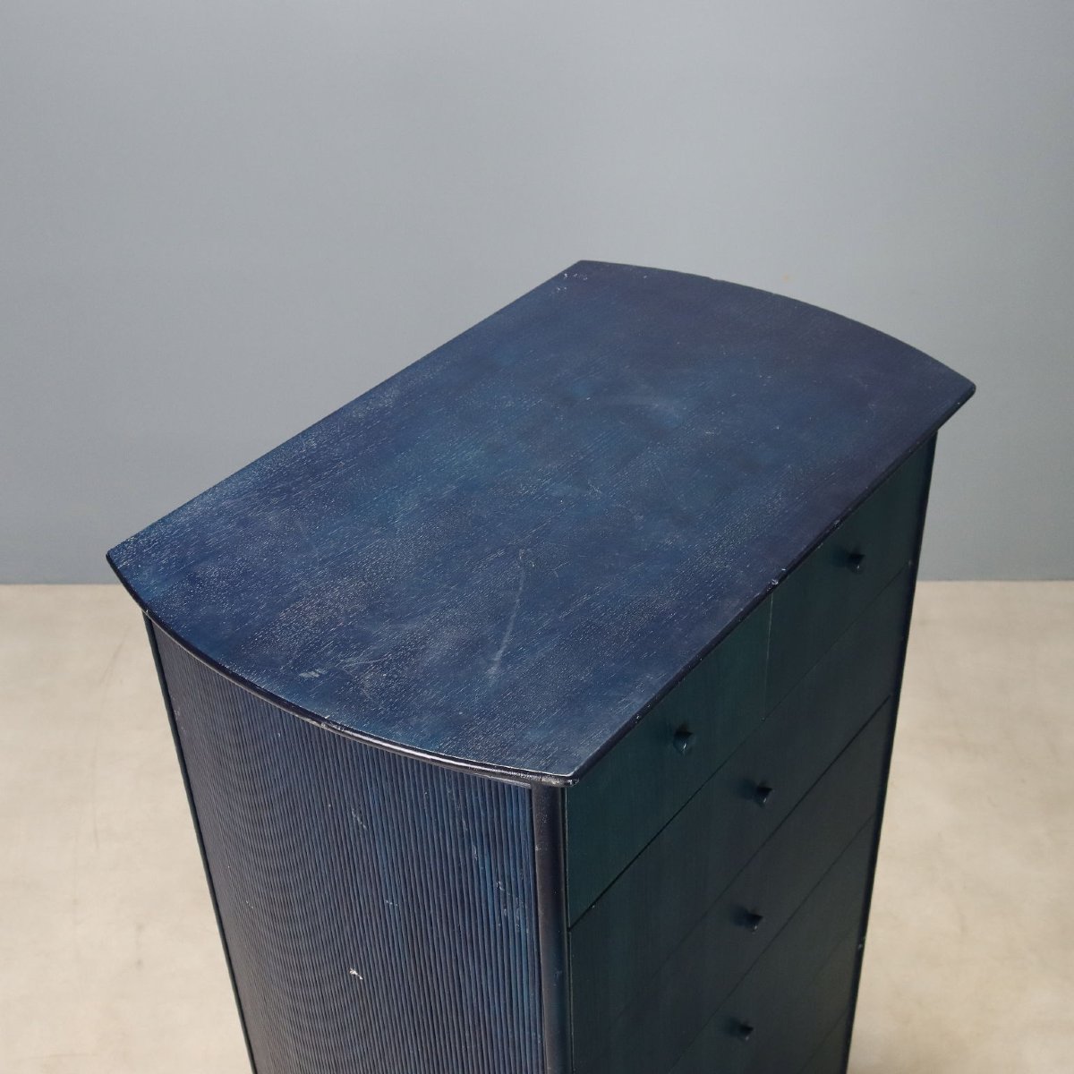 Commode Vintage Roberti Rattan Bois Design Italie Années 1980 Originale-photo-4