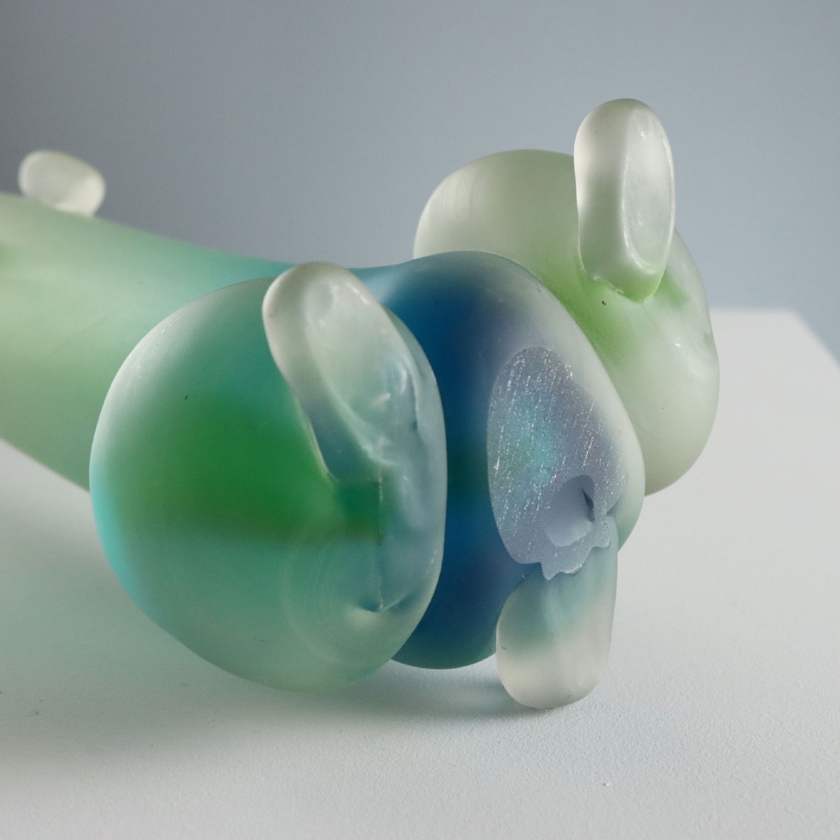 Vintage Sculpture Rabbit Murano Glass Italy 1940s-photo-1