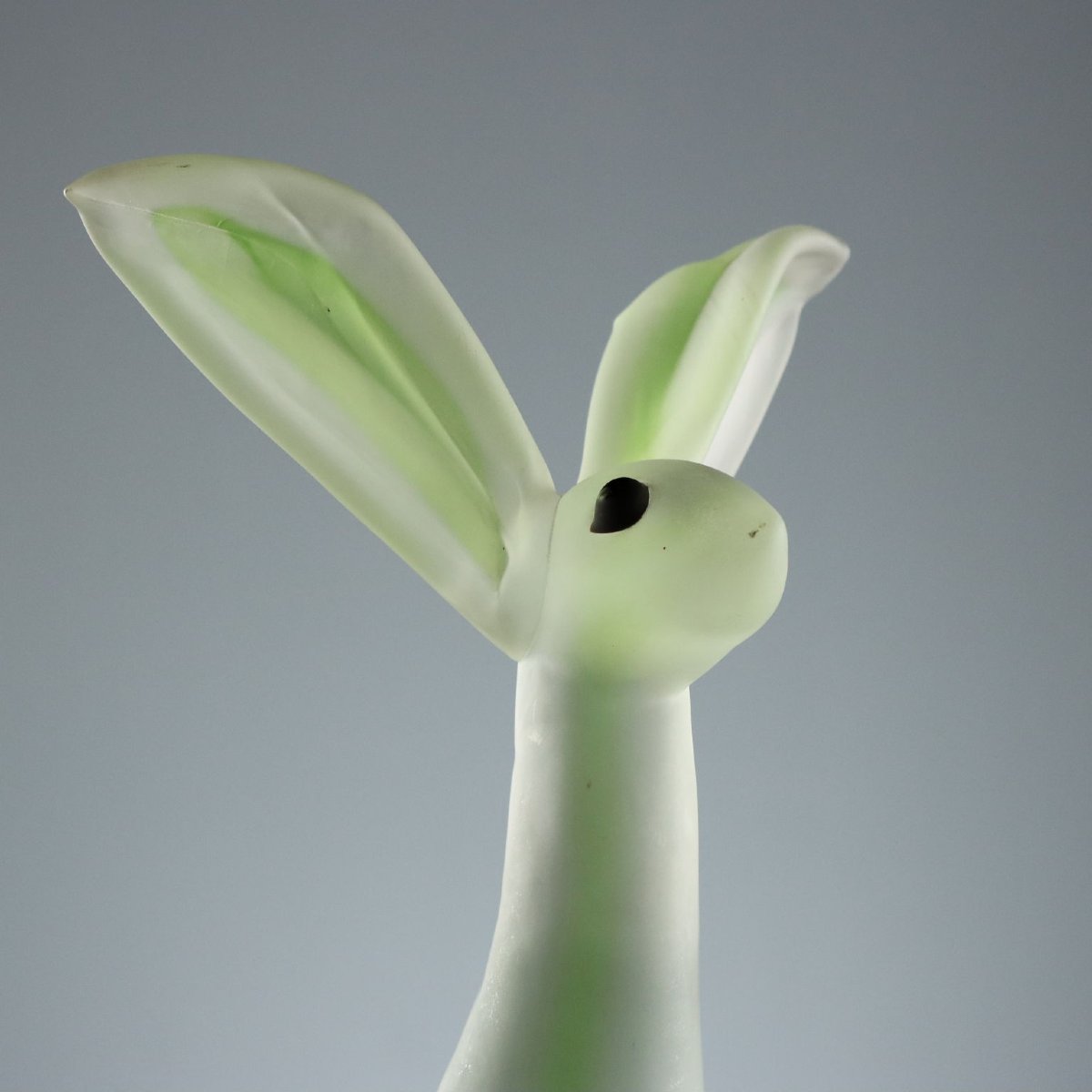 Vintage Sculpture Rabbit Murano Glass Italy 1940s-photo-2