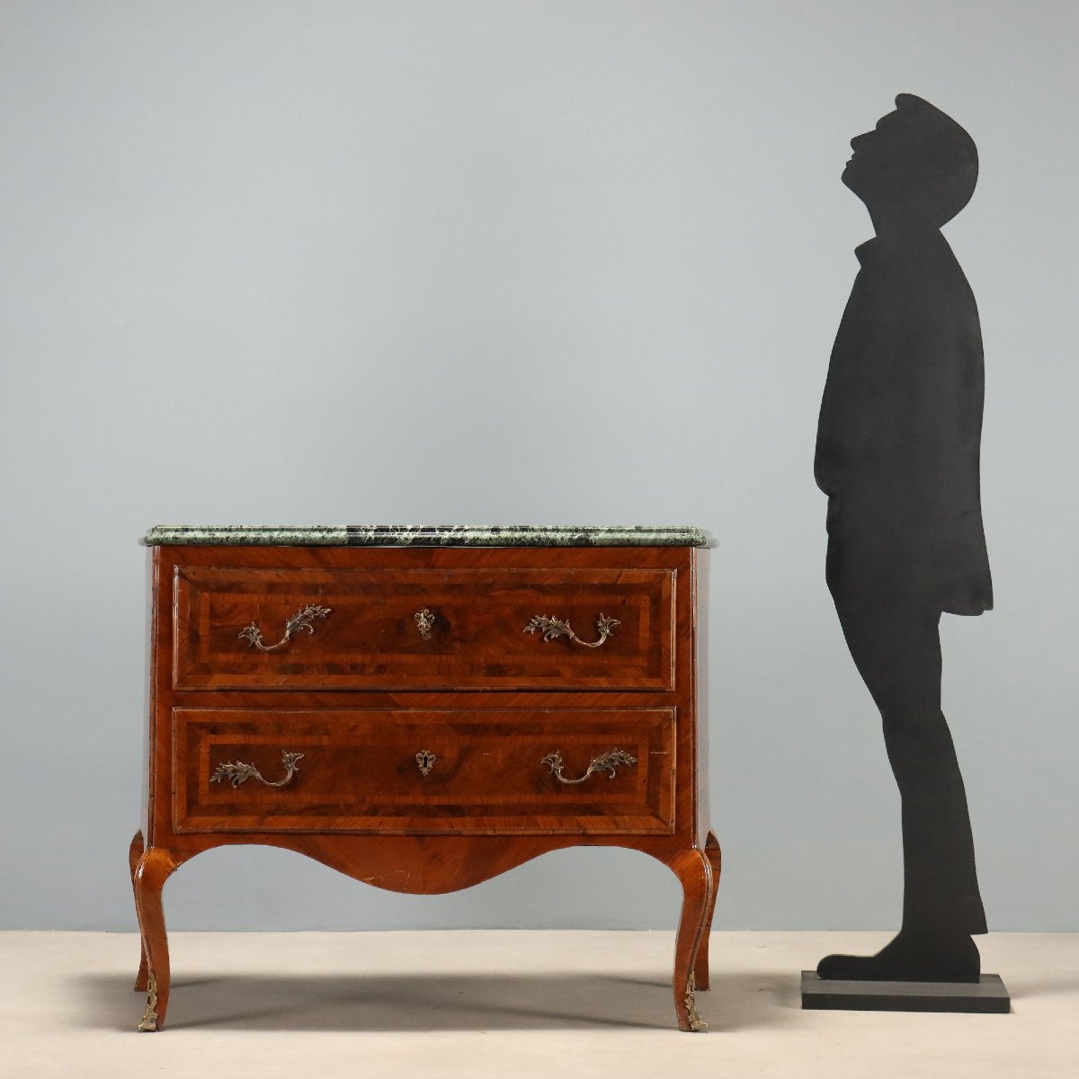 Barocchetto Chest Of Drawers In Walnut And Walnut Burl, Italy, Mid-18th Century-photo-2