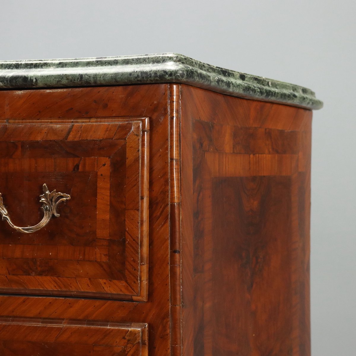 Barocchetto Chest Of Drawers In Walnut And Walnut Burl, Italy, Mid-18th Century-photo-4