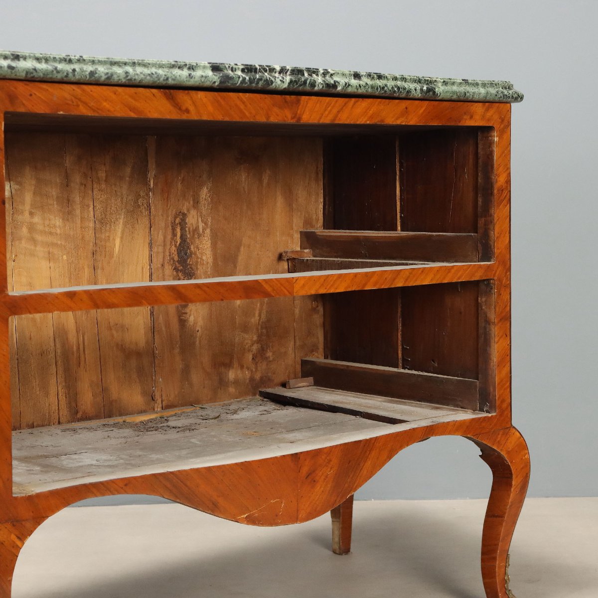 Barocchetto Chest Of Drawers In Walnut And Walnut Burl, Italy, Mid-18th Century-photo-5