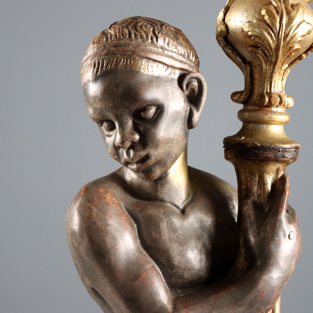 Decorative Italian-style Candlesticks, Mid-20th Century-photo-3