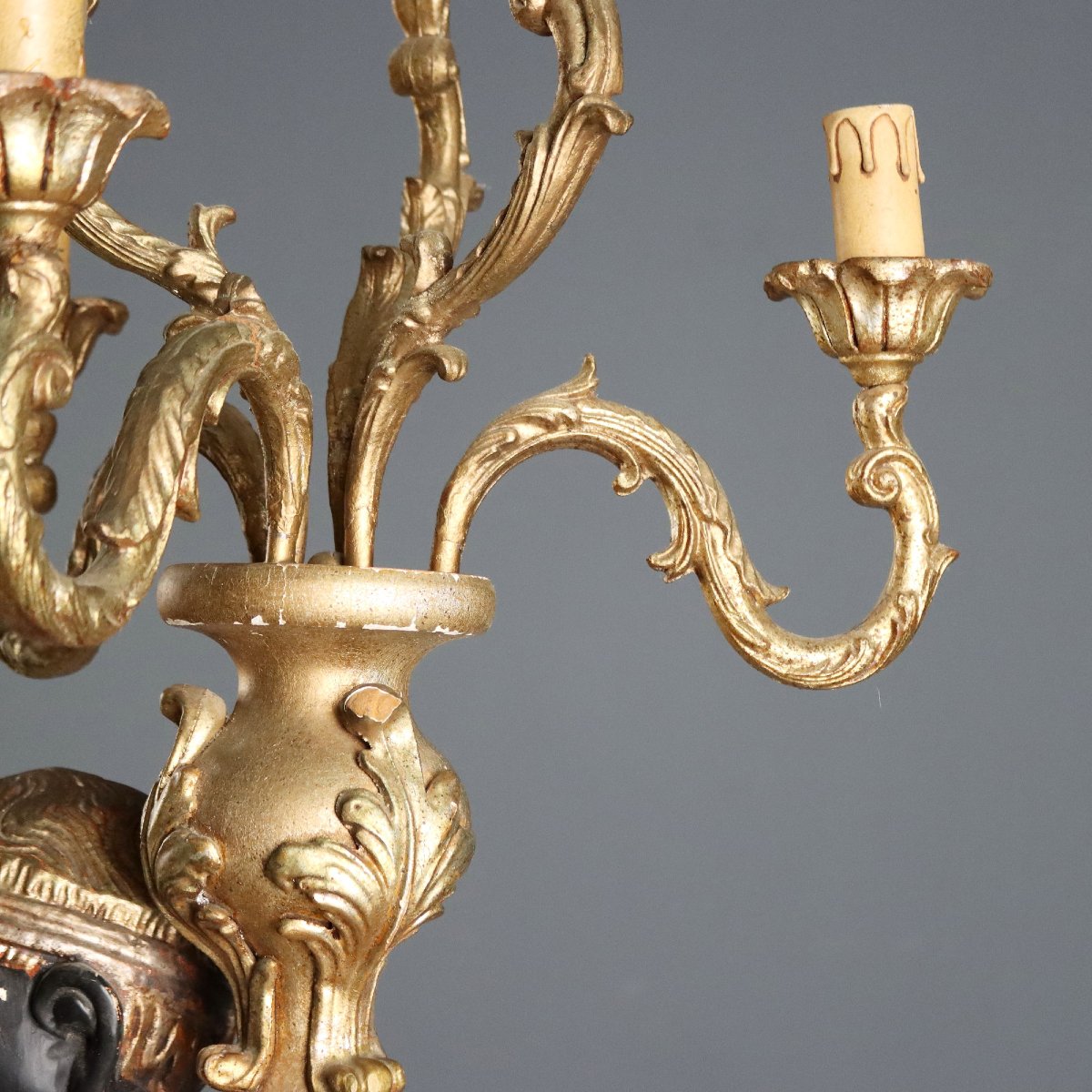 Decorative Italian-style Candlesticks, Mid-20th Century-photo-4