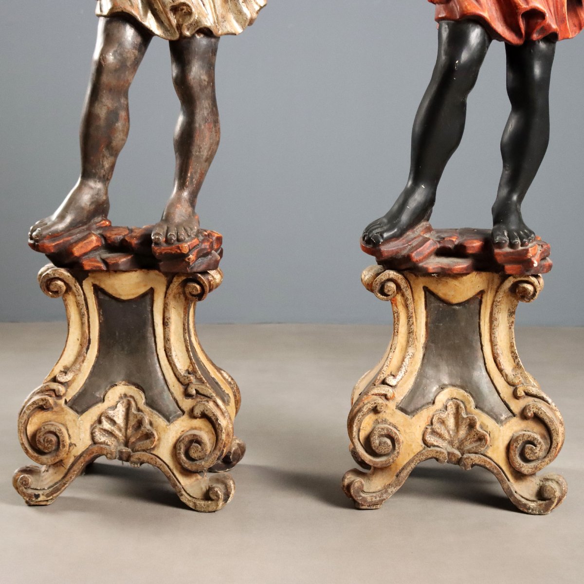 Decorative Italian-style Candlesticks, Mid-20th Century-photo-7