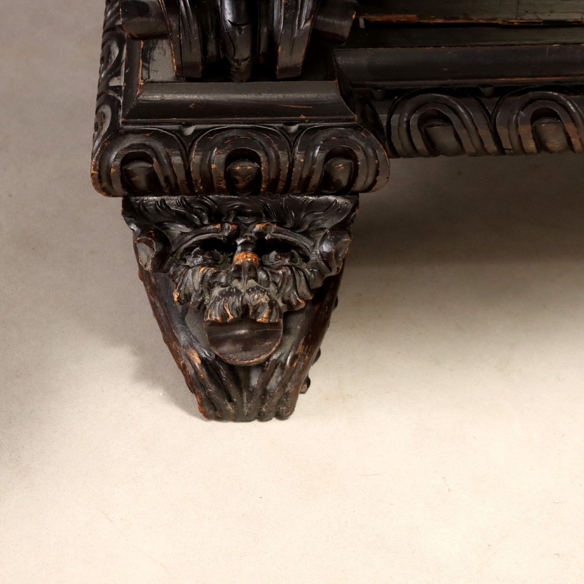 Neo-baroque Console Table With Mirror, Italy, Late 19th Century-photo-3