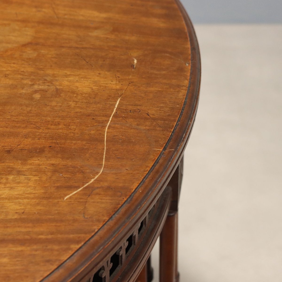 Round Mahogany Table, England, Early 20th Century-photo-2