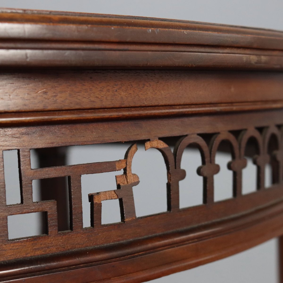 Round Mahogany Table, England, Early 20th Century-photo-6